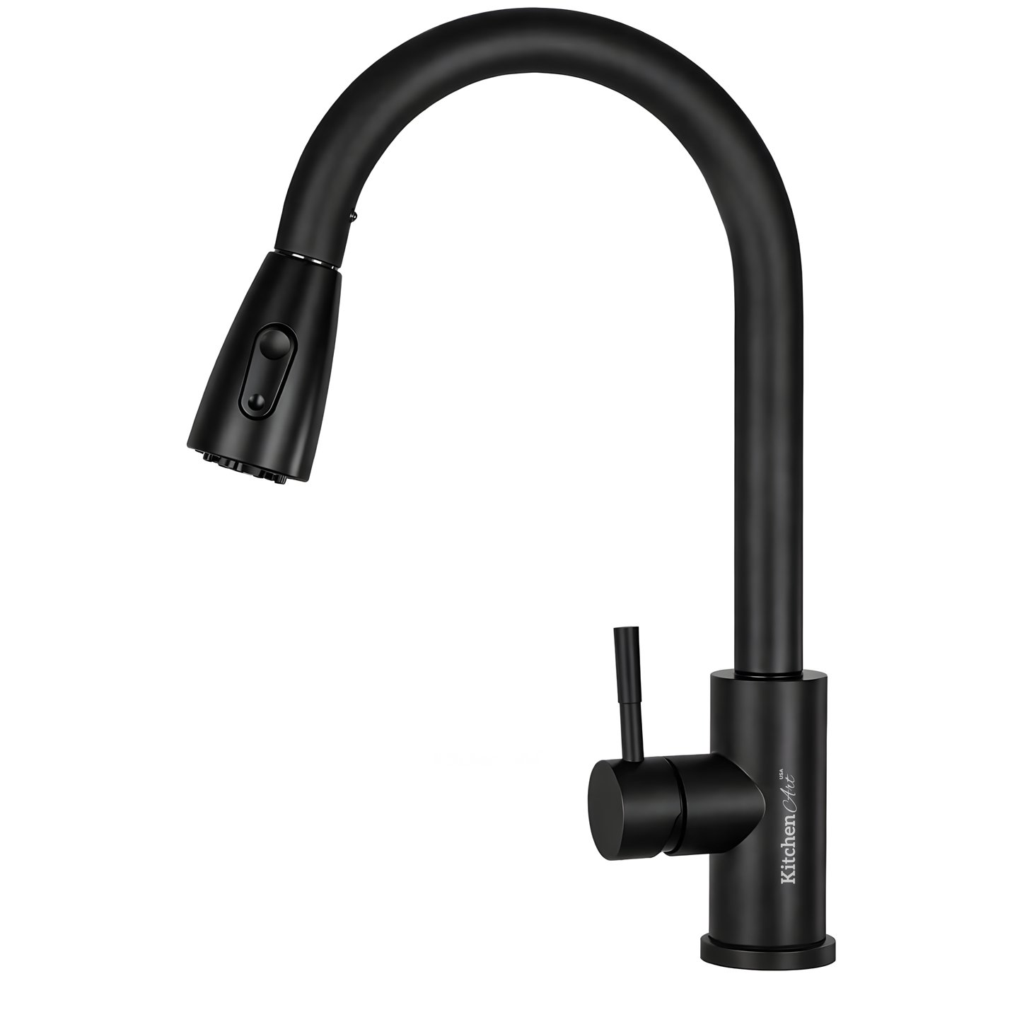 Llave de cocina retractilar negra