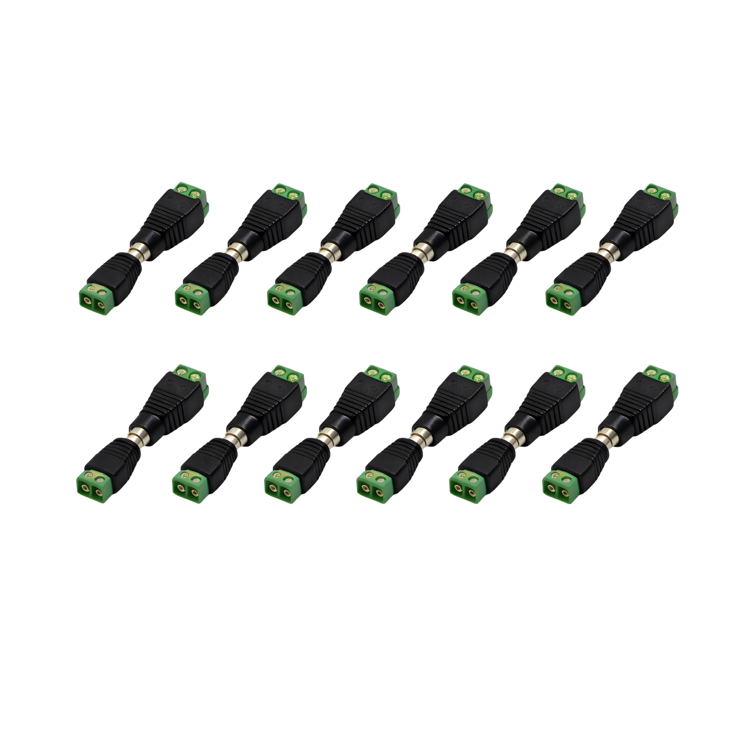 Conectores de voltaje macho y hembra (12 pares)