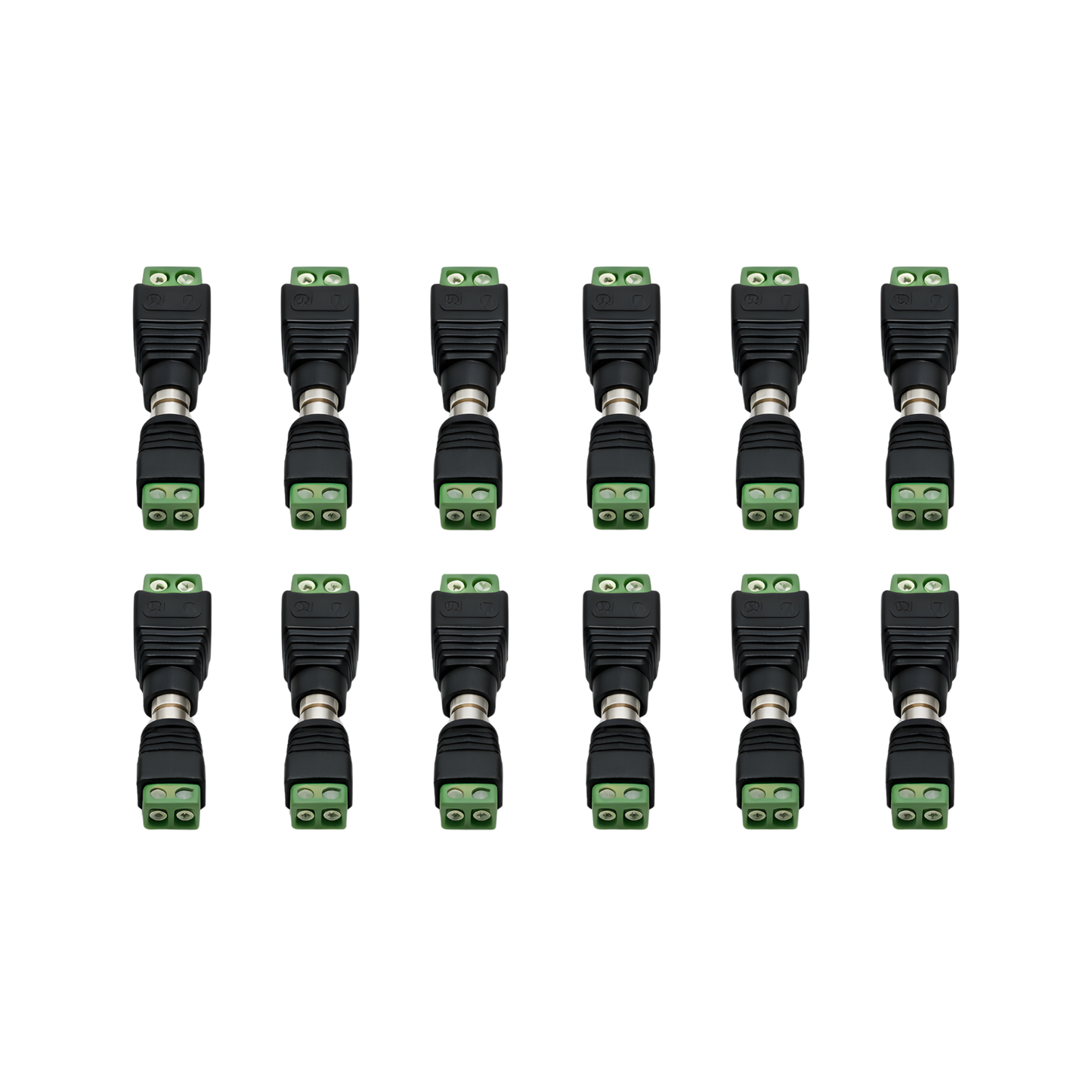 Conectores de voltaje macho y hembra (12 pares)