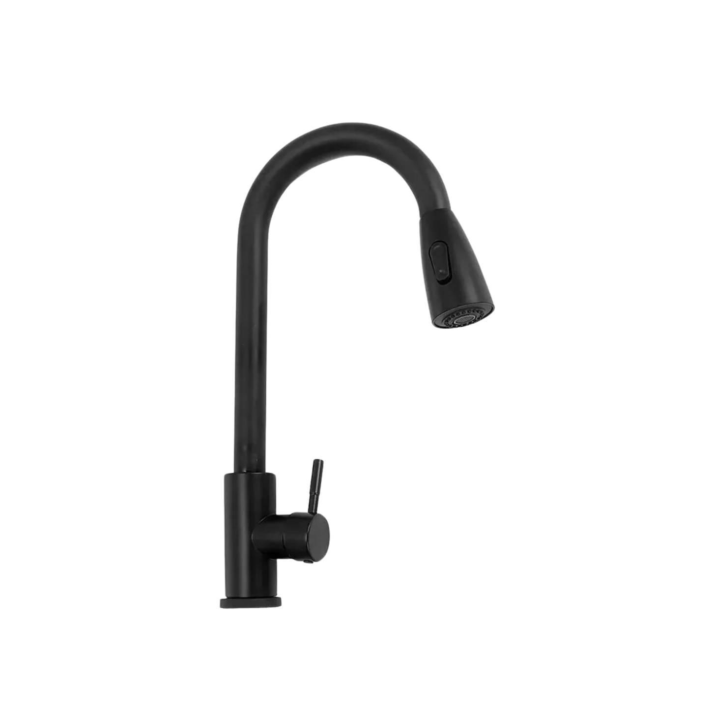 Llave de cocina retractilar negra
