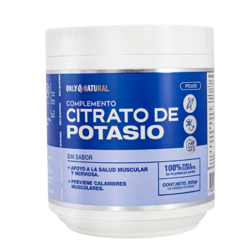 Citrato de potasio en polvo 200gr