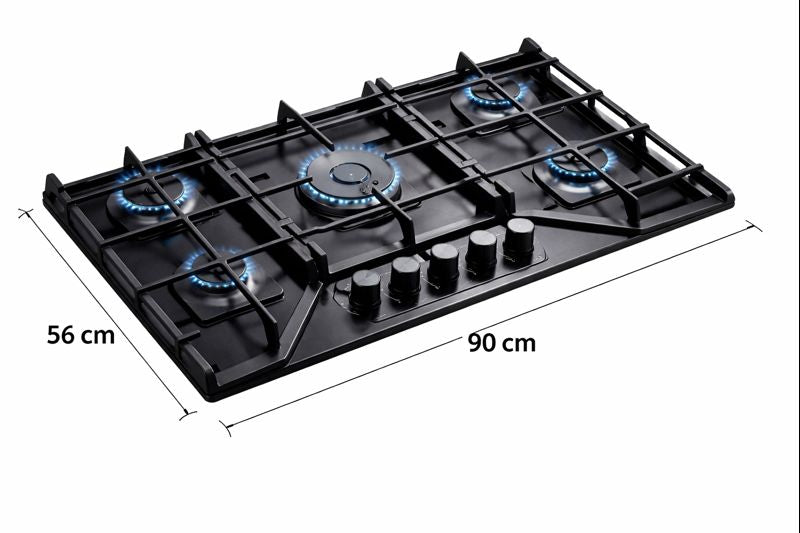 Cocina encimera 5 hornillas Kitchen Art 90cm