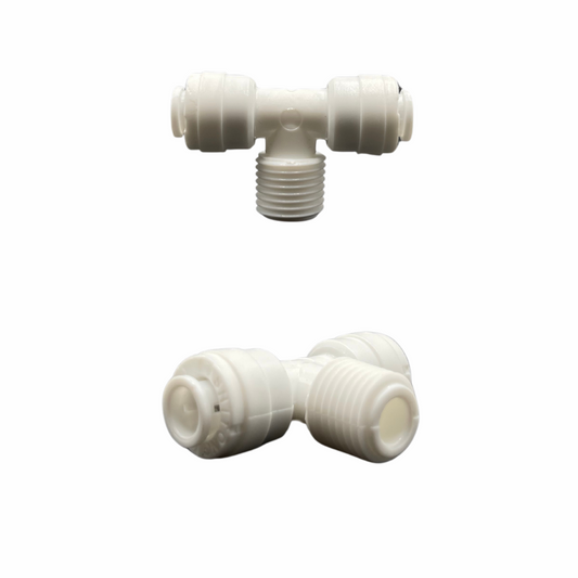 Conector en T fitting de 1/4 a rosca de 1/4