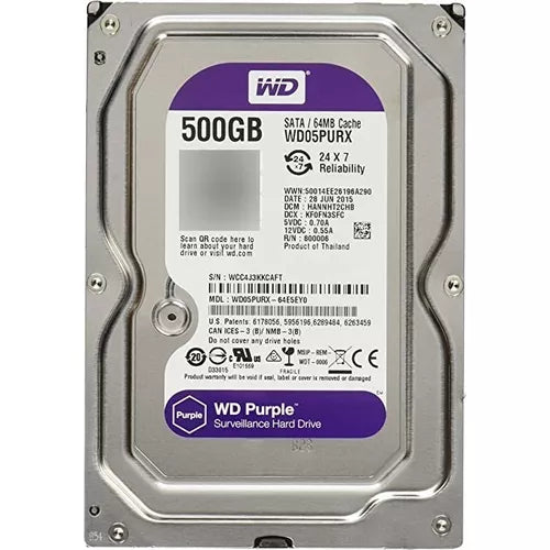 Disco duro Western Digital Purple 500GB