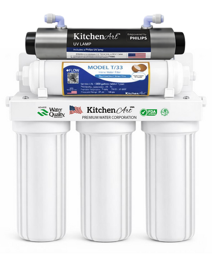 Purificador de agua PP + CTO + GAC - COCO 2.5" + KIT UV