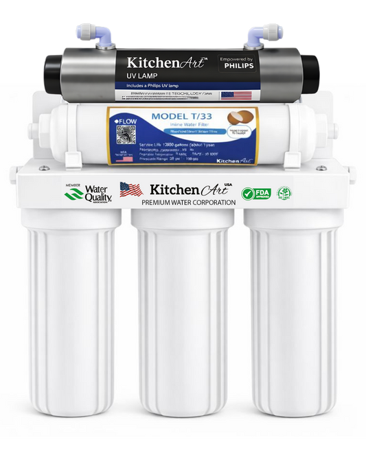 Purificador de agua PP + CTO + GAC - COCO 2.5" + KIT UV