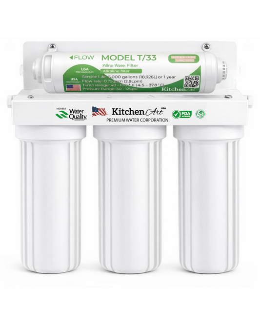 Purificador de agua PP + CTO + GAC - ALCALINO 2.5"