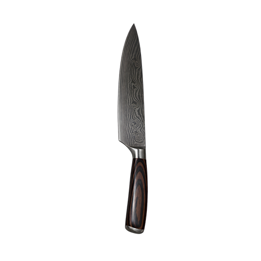Cuchillo de damasco estilo chef