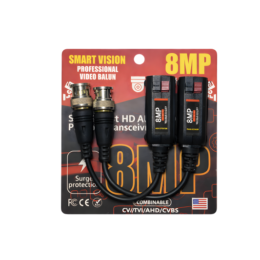 Balun de vídeo profesional Smart Vision 8MP