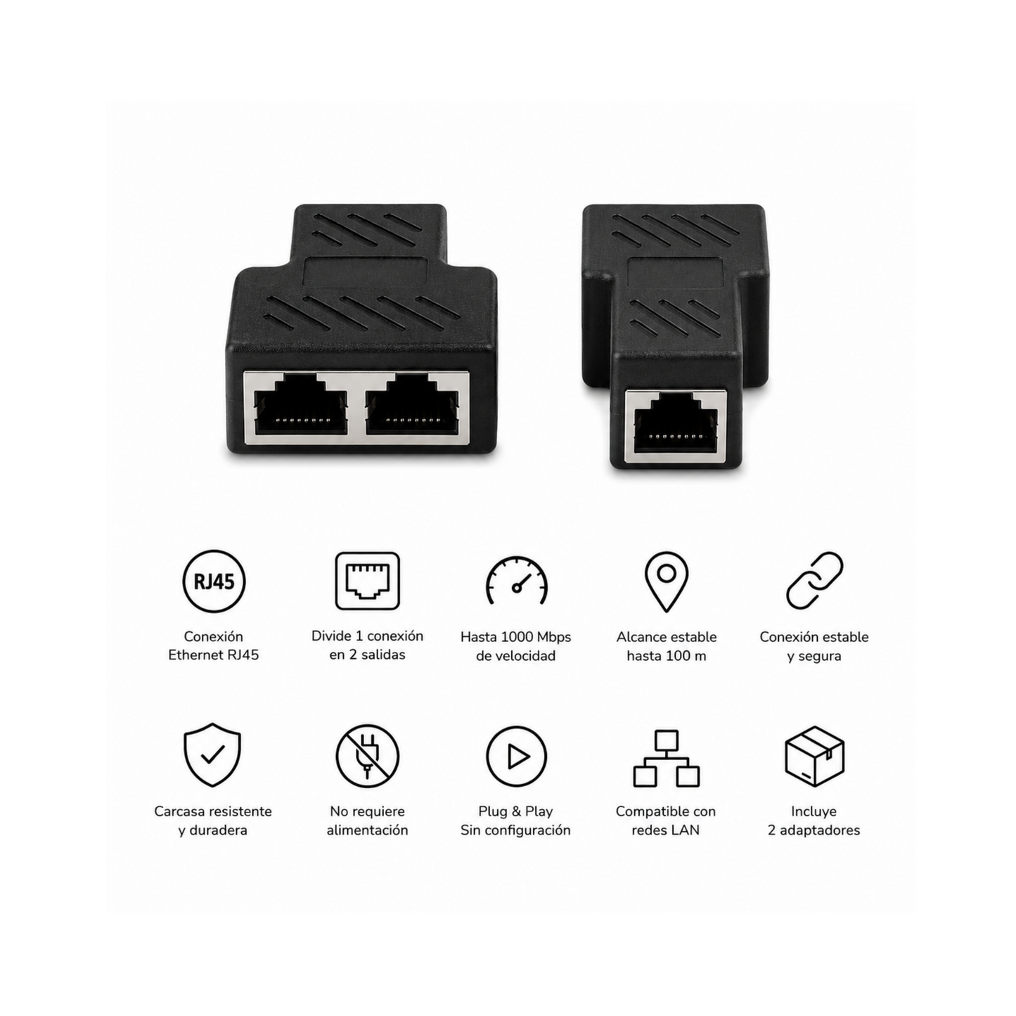 Splitter RJ45 1 a 2