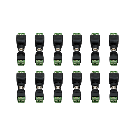 Conectores de voltaje macho y hembra (12 pares)