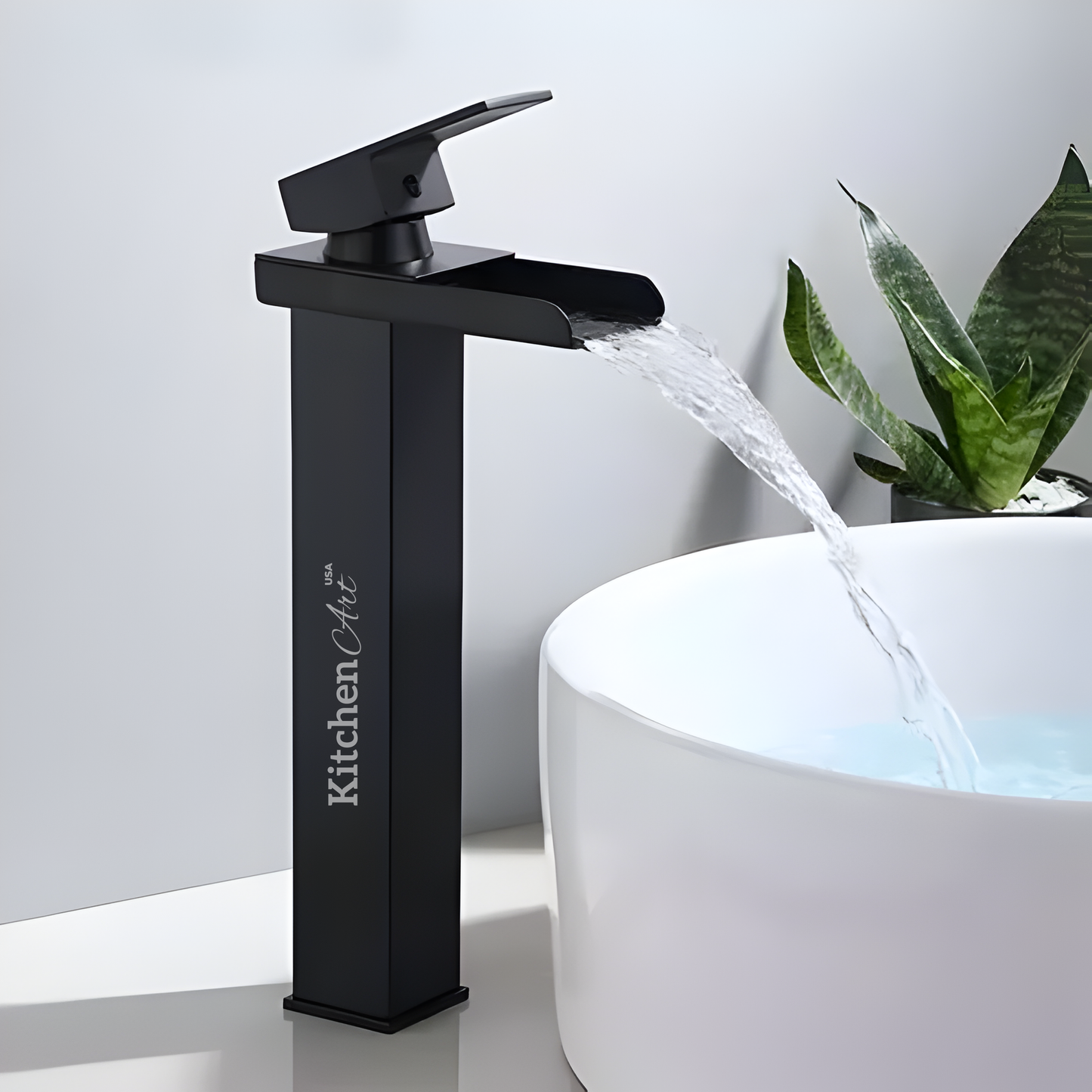 Llave alta para baño Kitchen Art Cascada