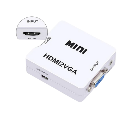 Convertidor HDMI - VGA con cable de carga USB