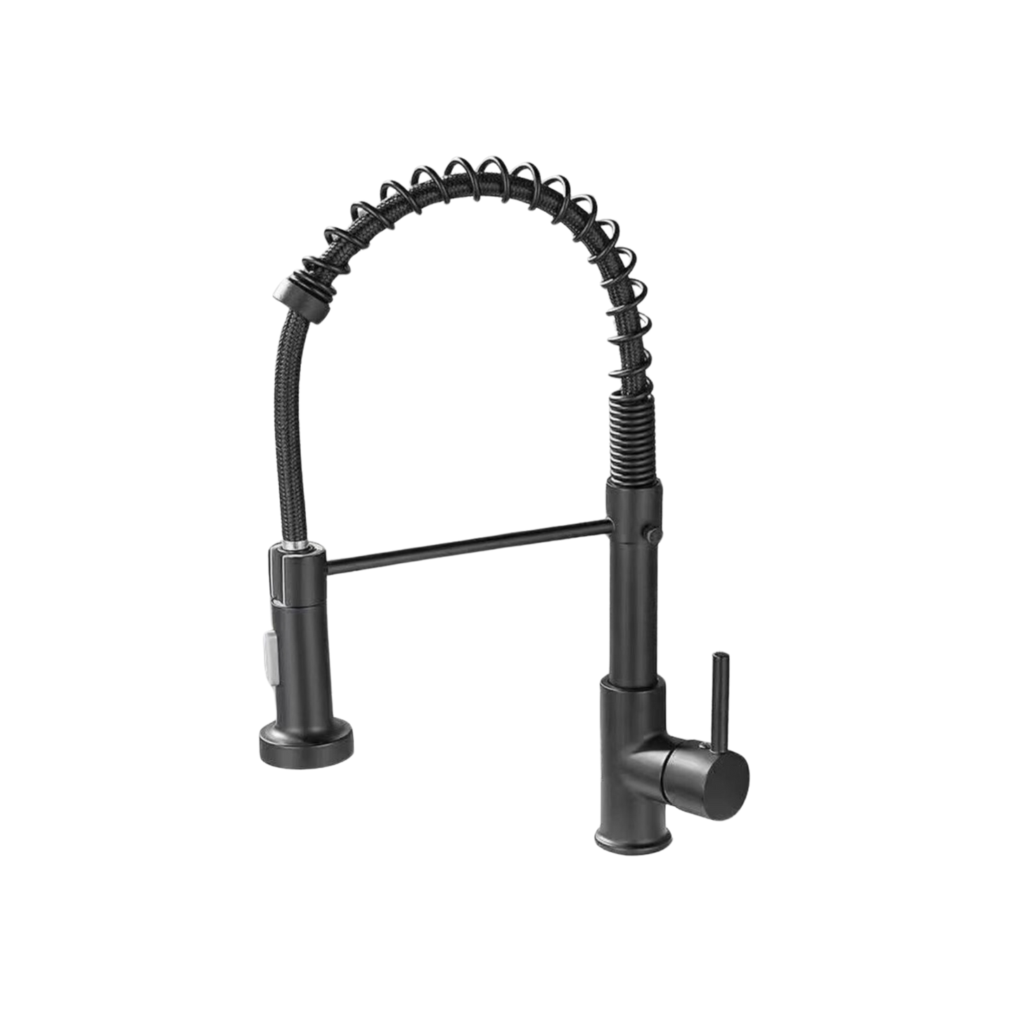 Llave de cocina espiral negra